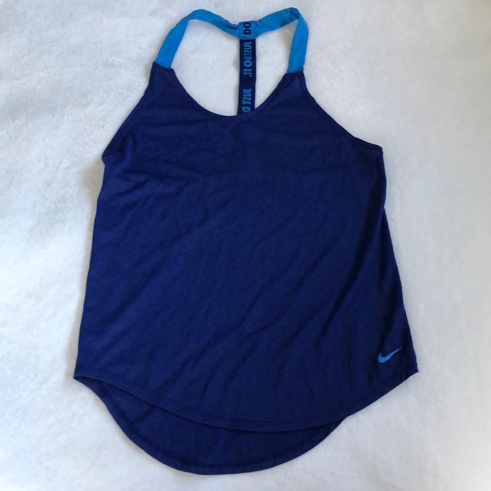 Nike Elastika Racerback Ribbon Tank Just Do It